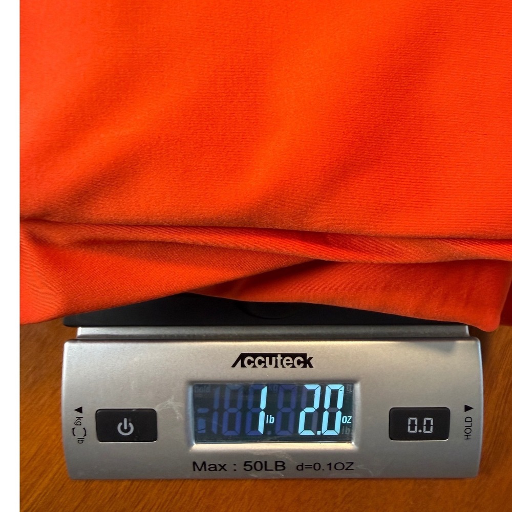 Girlfriend Collective 4X Orange Racerback Exercise Dress Built In Shorts Pockets - Picture 5 of 12
